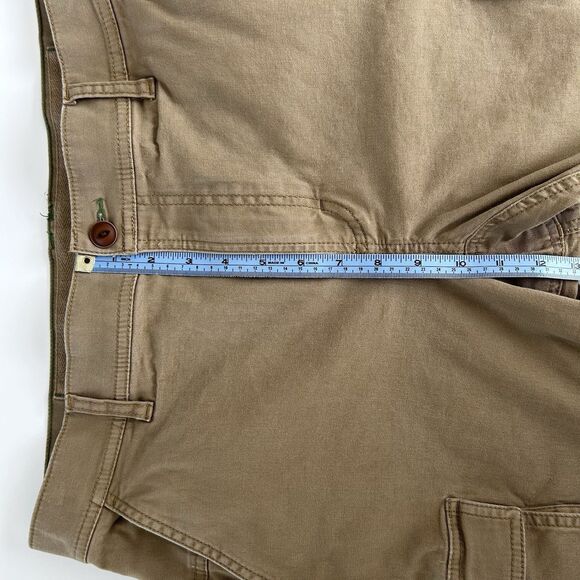 LL Bean Cargo Pants Mens 35x29 BeanFlex Classic Fit Brown Pockets Outdoor - Picture 8 of 13
